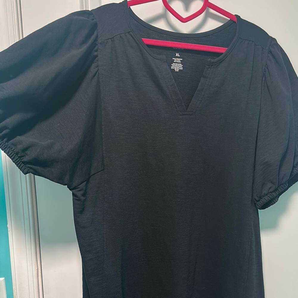 Sonoma Black Puff Sleeve Dress
